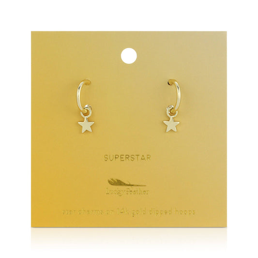 Star Huggie Hoops | Superstar