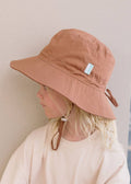 Wide Brim Bucket Hat | Coffee