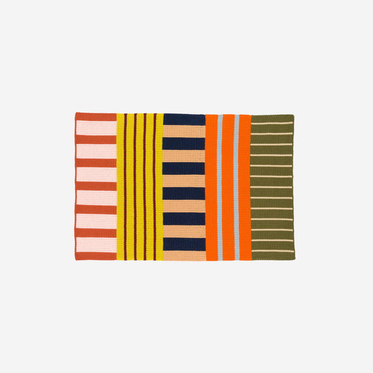 Patchwork Stripe Mini Rug | Desert