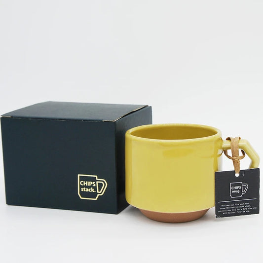 Chips Stack Mug  280ml | Mustard