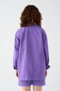 Cotton Overshirt | Lilac