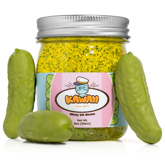 Shimmery Pickle | Clear Slime