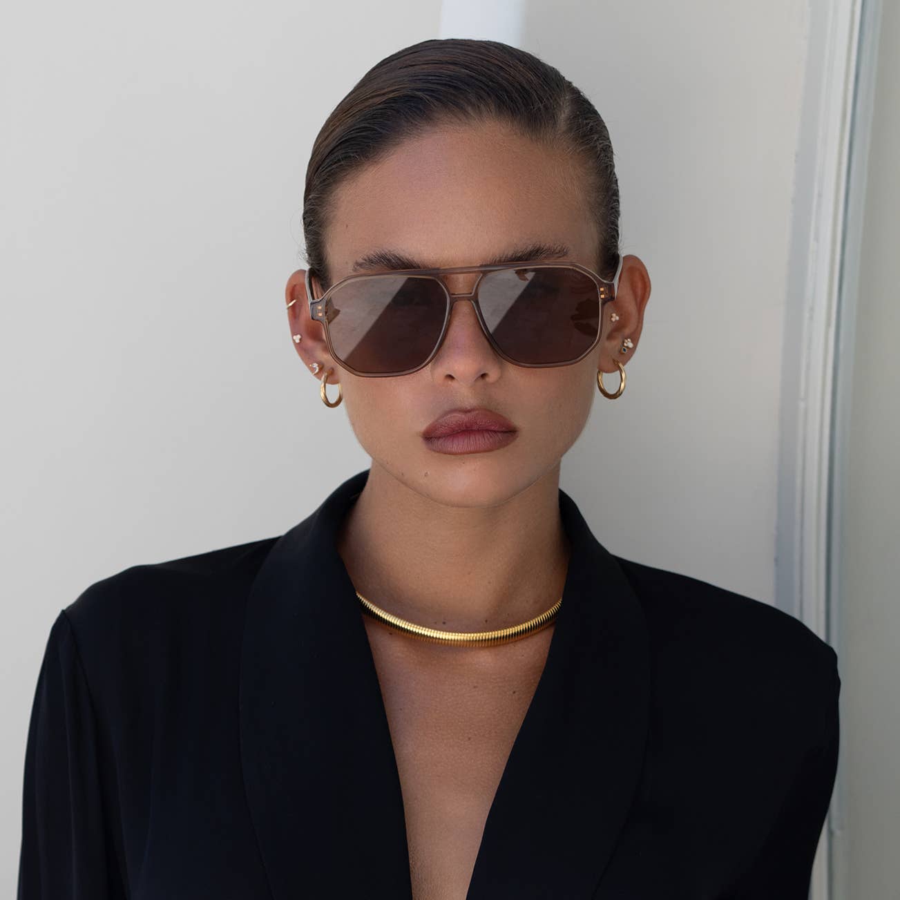 Billie Aviator Sunglasses | Brown