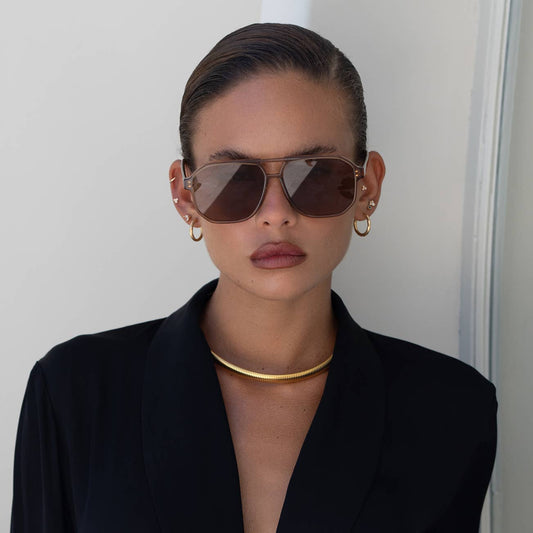 Billie Aviator Sunglasses | Brown