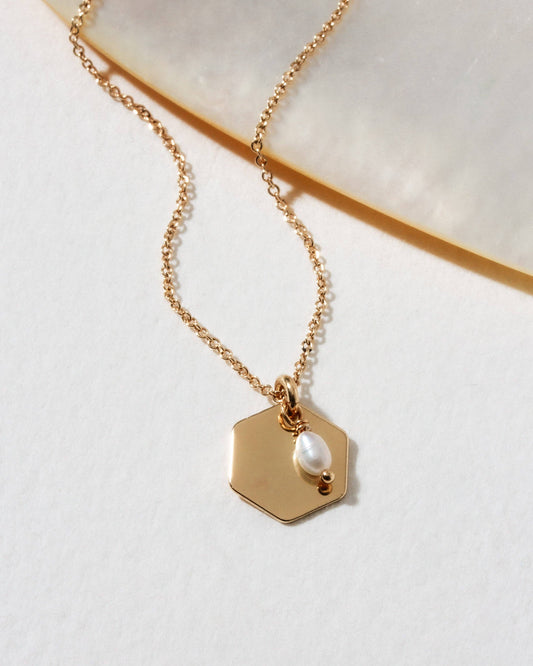 Pearl Geometry Necklace