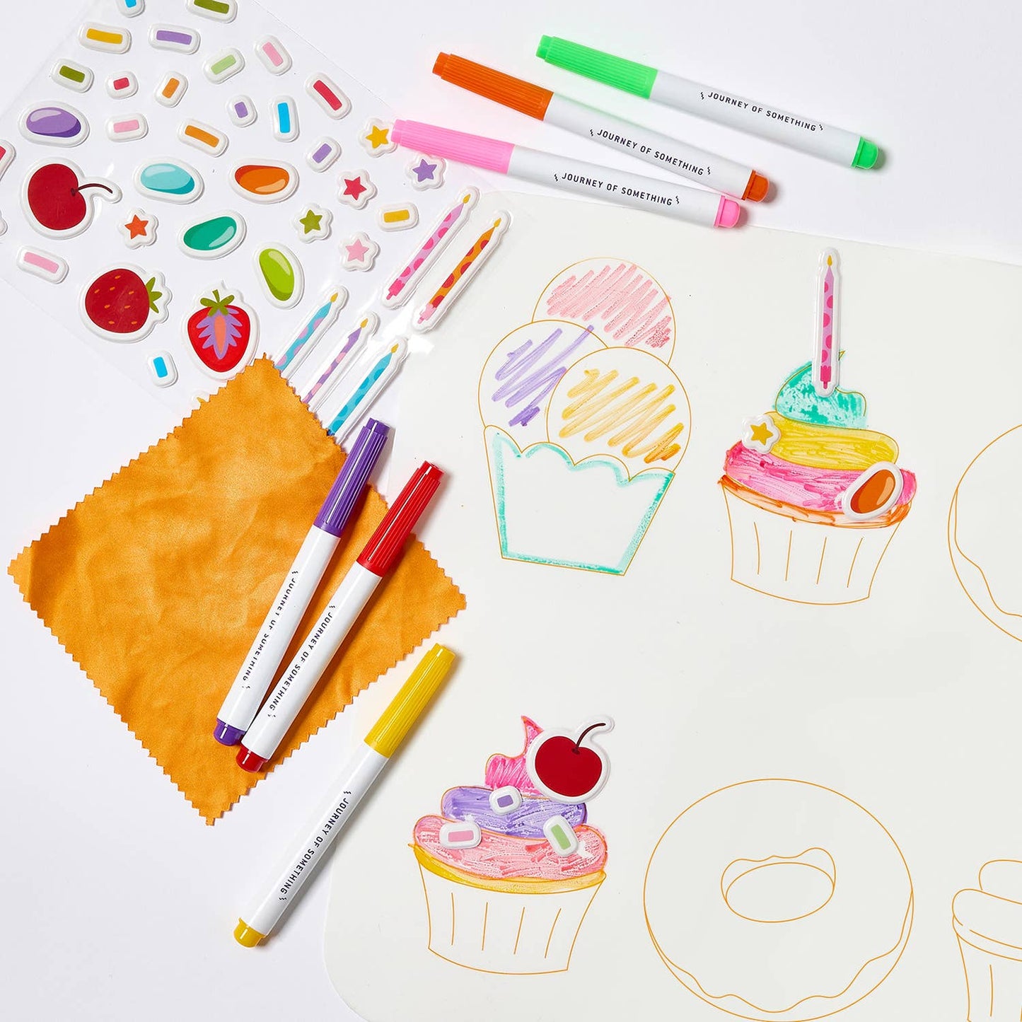 Wipeable Silicone Colouring Mat - Sweet As