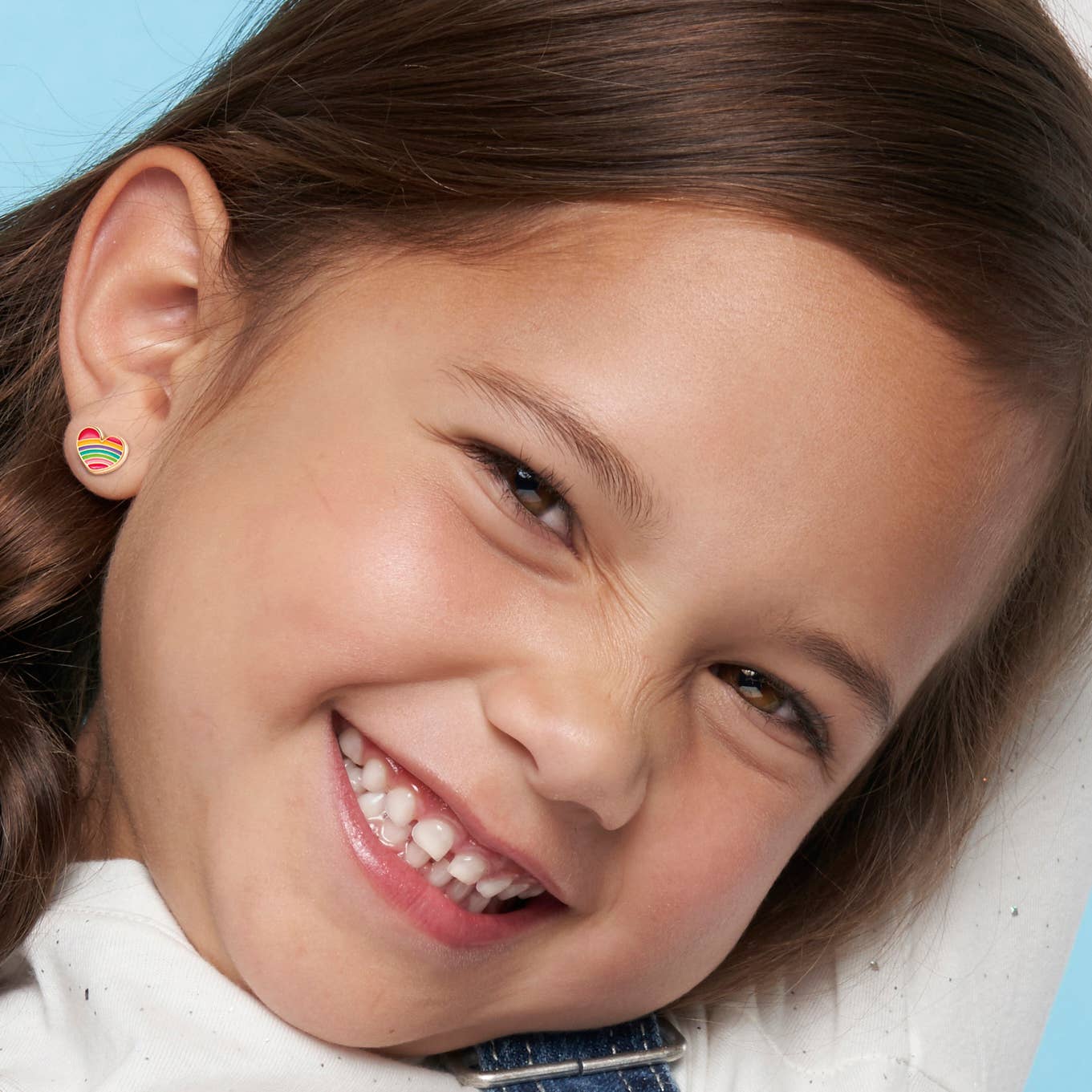 Rainbow Heart | stud earrings
