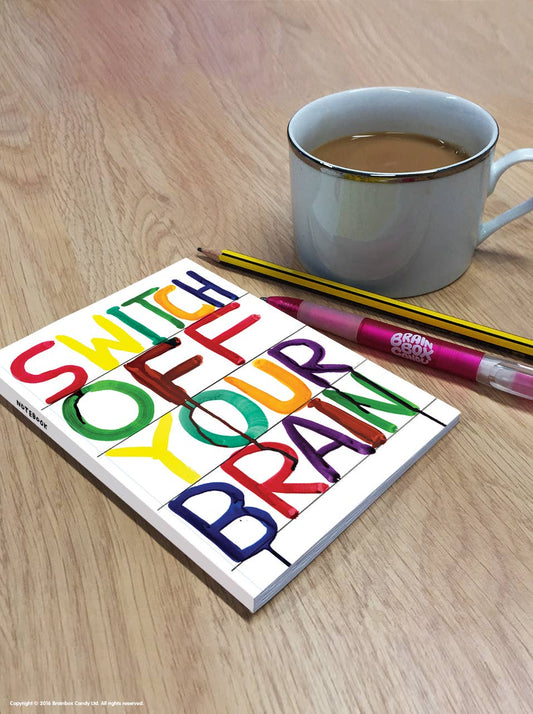 David Shrigley A6 Notebook | Switch Off Brain