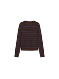 Striped Long-Sleeve Knit Cardigan | Two Colours