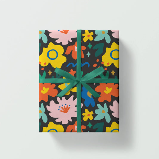Flowers Gift Wrap | 1  Sheet