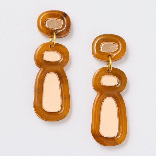 Imelda Earrings | Brown