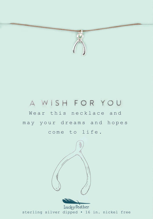 New Moon Silver Necklace | Wishbone