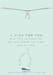 New Moon Silver Necklace | Wishbone