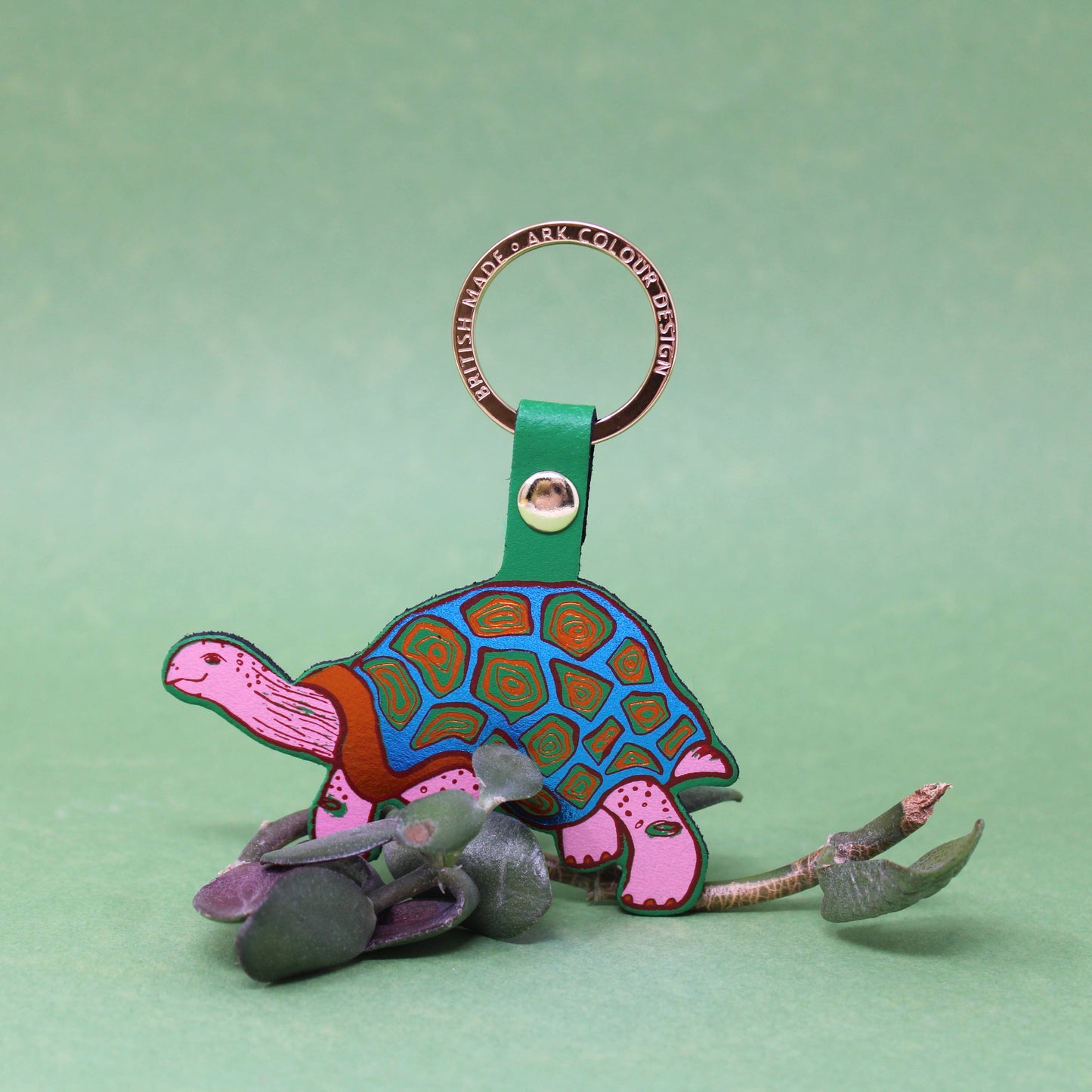 Tortoise Key Fob: Lilac