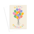 Birthday Ballons Greeting Card