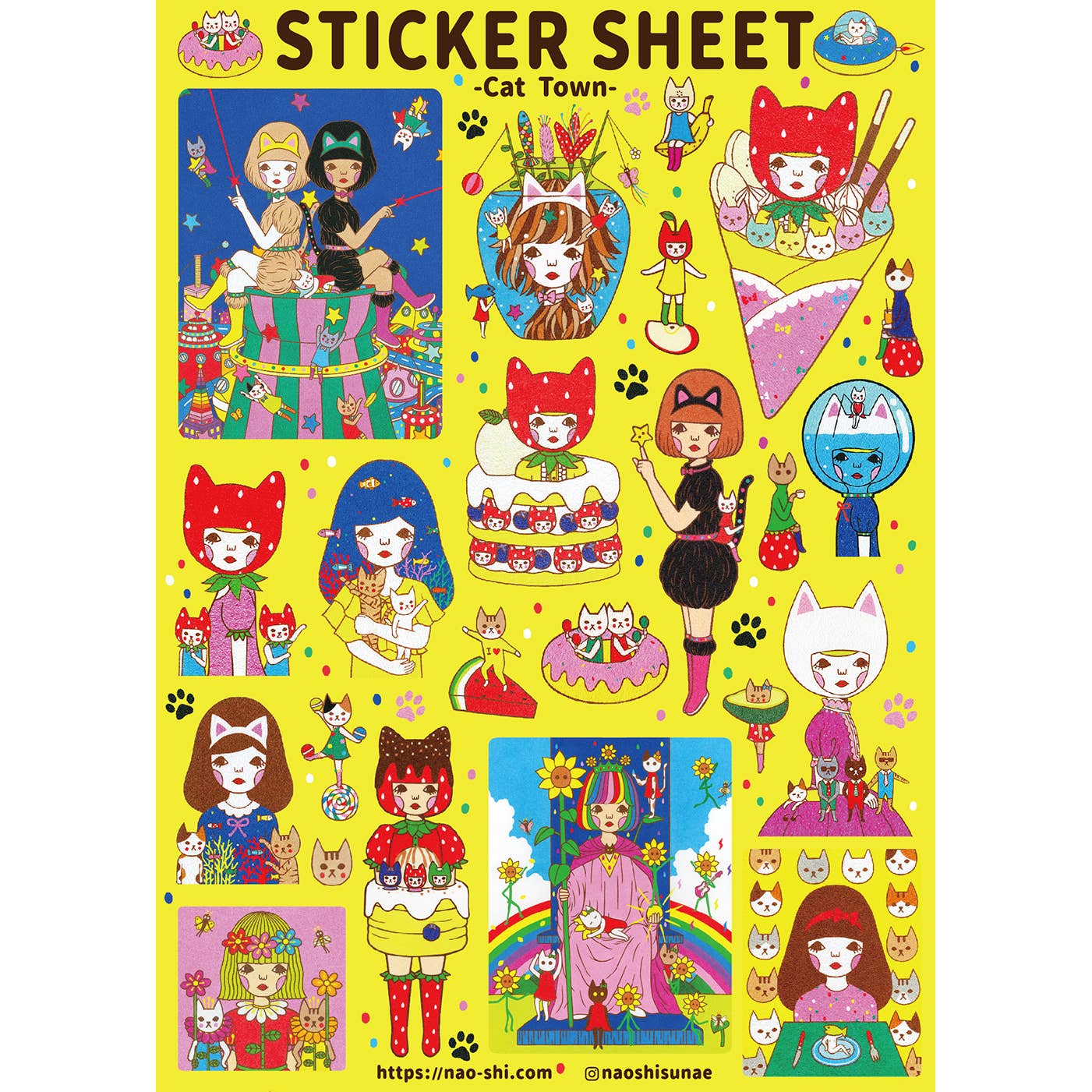 Cat Town | Sticker Sheet