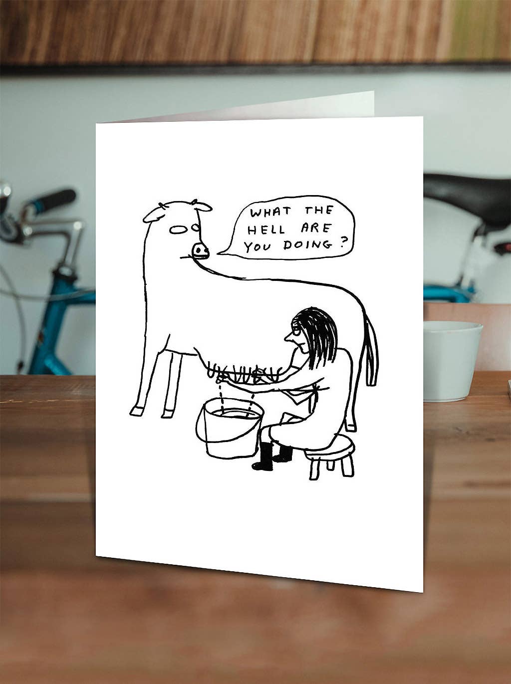 What the Hell Greeting Card | David Shrigley