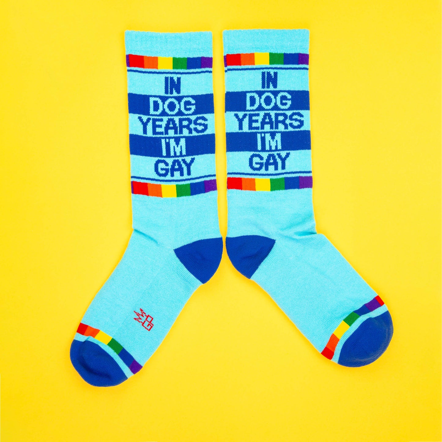 In Dog Years I'm Gay | Gym Crew Socks
