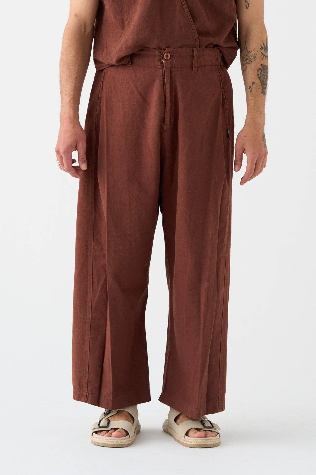 Wide-leg Trousers | Chocolate