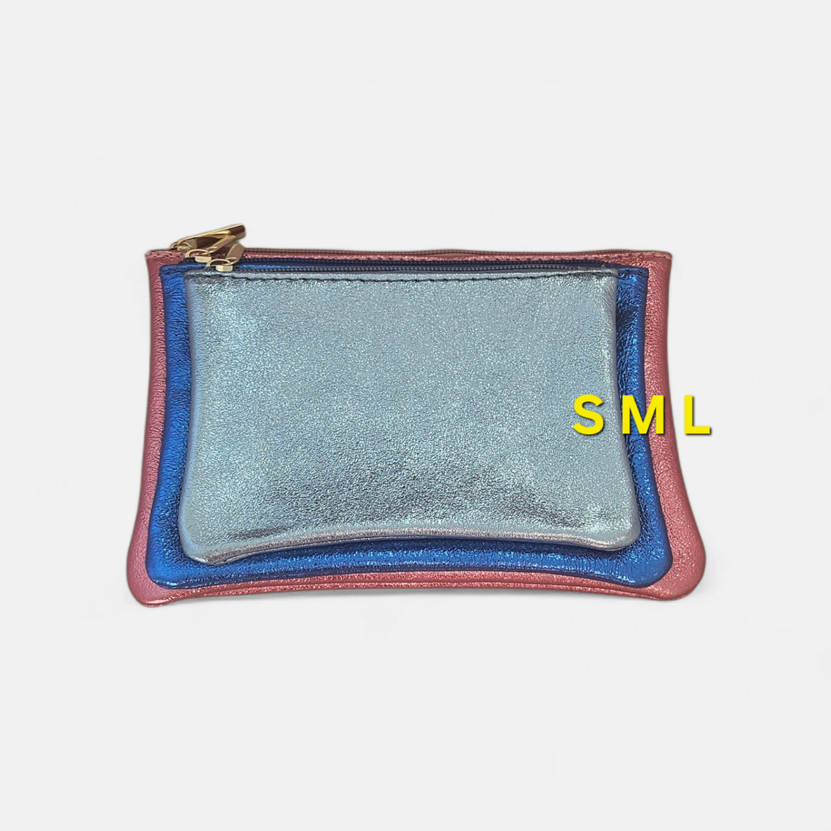 Metallic Leather Pouch | More Colours Available