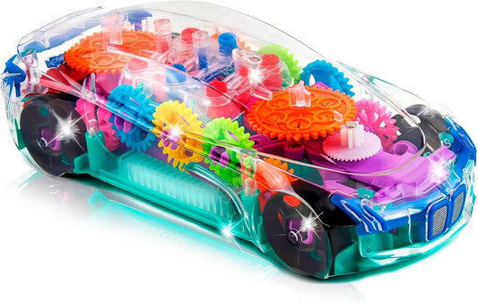 Light Up Transparent Toy Car
