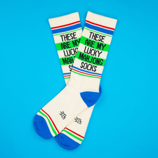 These Are My Lucky Mahjong Socks | Gym Crew Socks