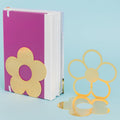 Flower Bookends | Gold