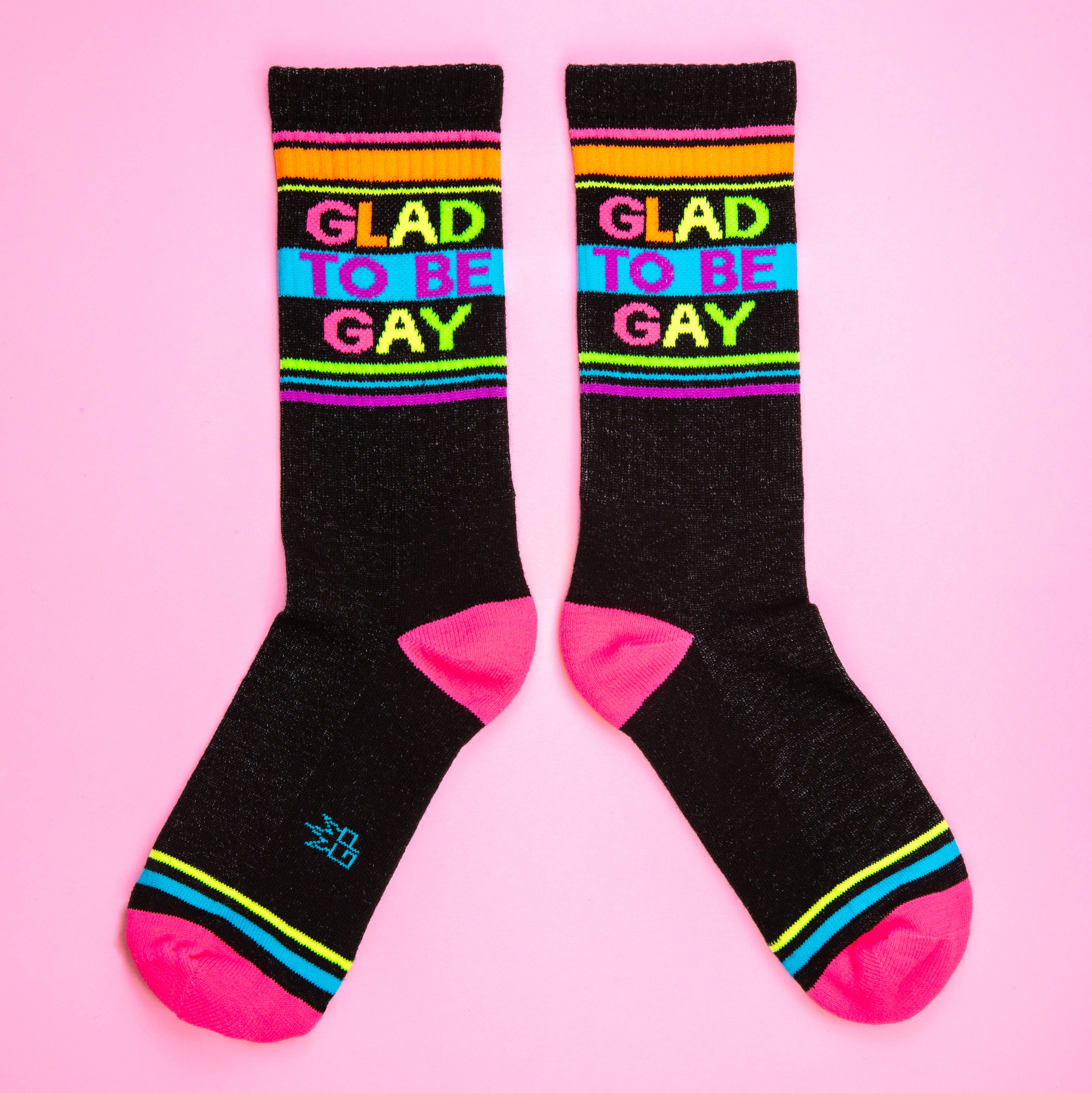 Glad To Be Gay | Gym Crew Socks