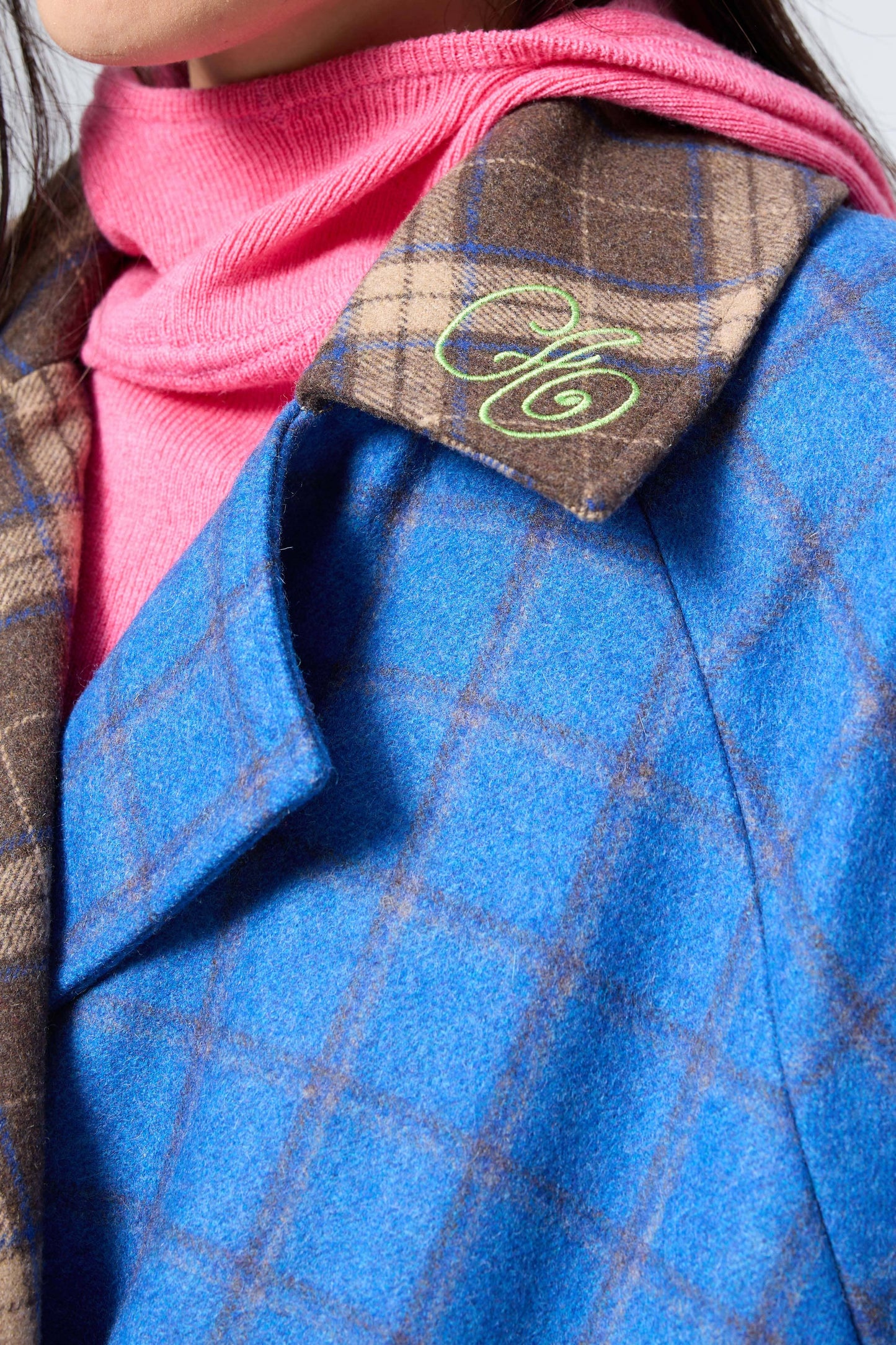 Double Breasted Blanket Coat | Cobalt