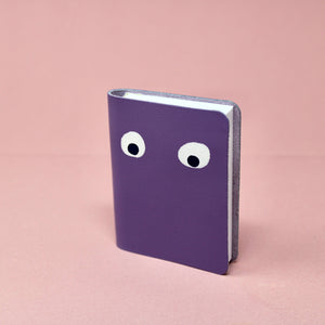 Googly Eye Mini Leather Notebook | Apple Green