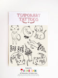 Crazy Cat Lady Temporary Tattoos
