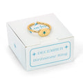 Birthstone Signet Ring | December - Blue Zircon