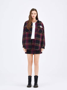 Rust Flannel Skirt