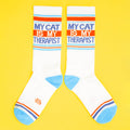 My Cat Is My Therapist | Gym Crew Socks