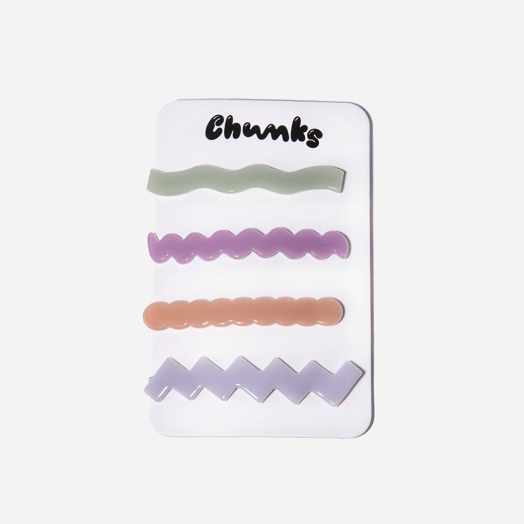 Hair Slide Set | Pastel Squiggle