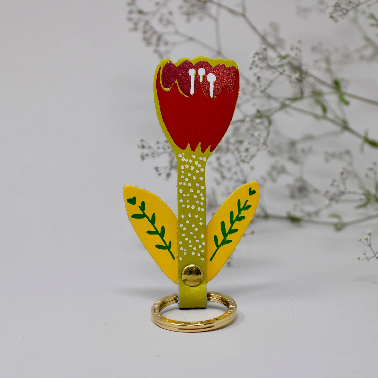 Tulip Flower Key Fob | Various Colours Available