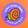 Sticker - Take Your Time Snail