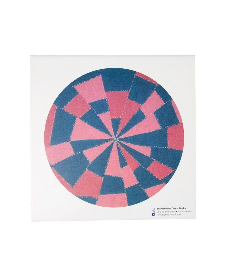 Pink and Blue X Louise Bourgeois | China Plate