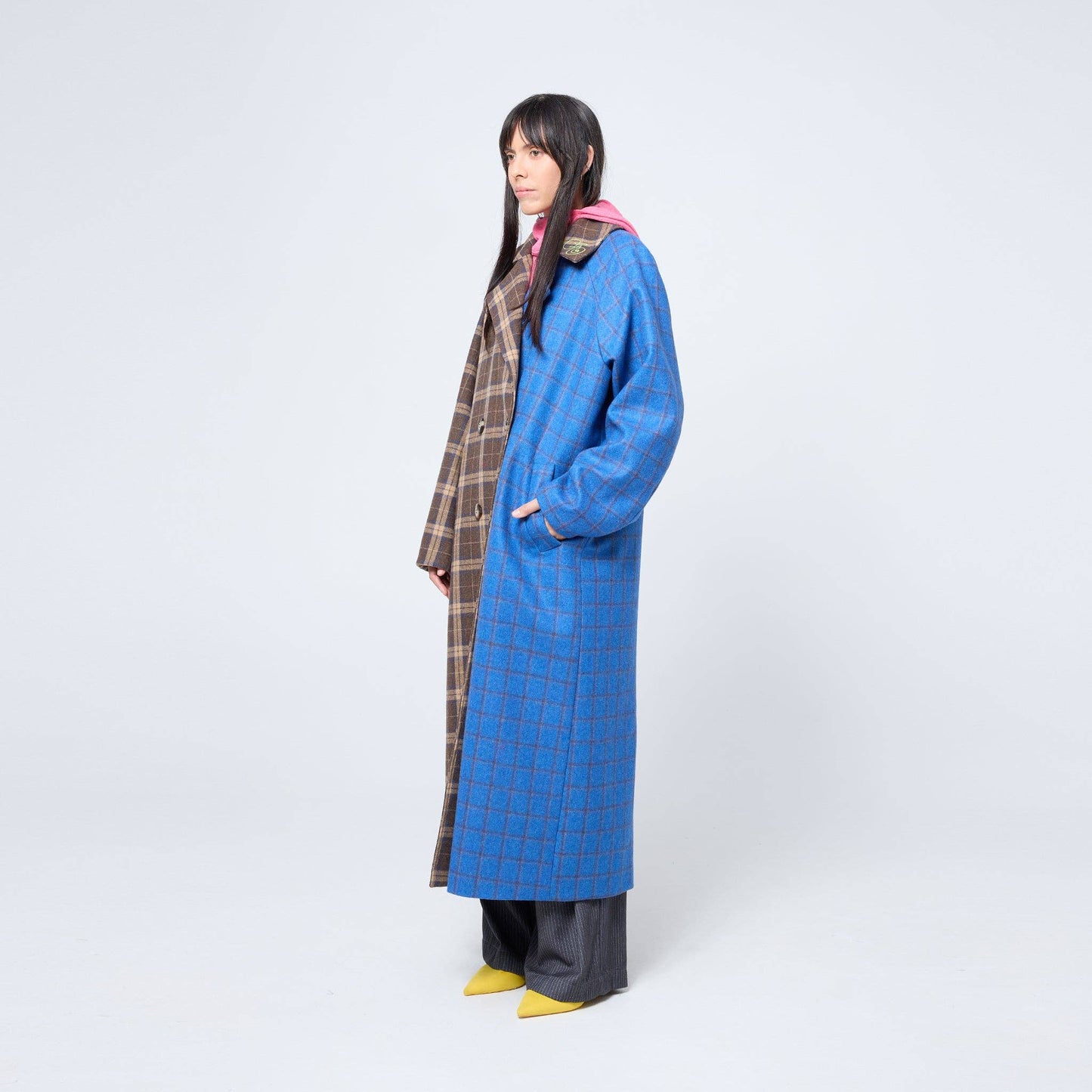 Double Breasted Blanket Coat | Cobalt