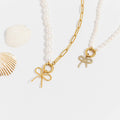 Freshwater Pearl  Split Chain Necklace | various colours