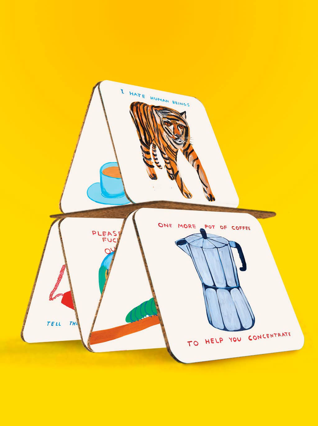 David Shrigley x Coaster Set | Set of 6
