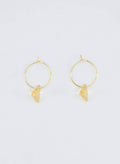 Mini Hoop Tri-crystal Yellow | Gold