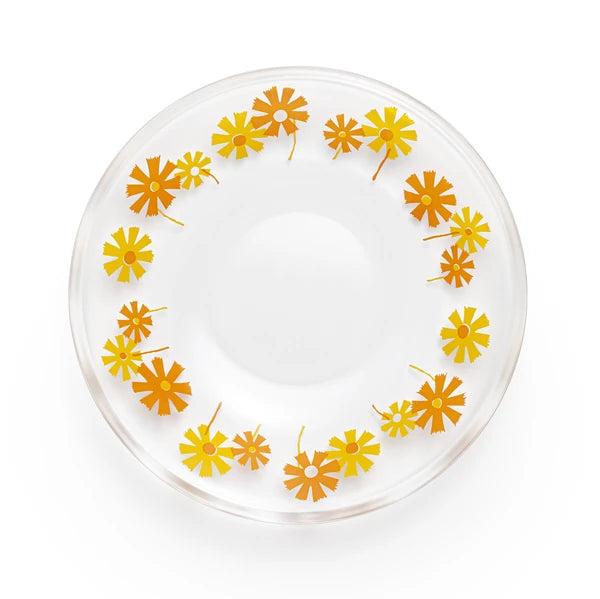 Aderia Small Retro Plate | Orange