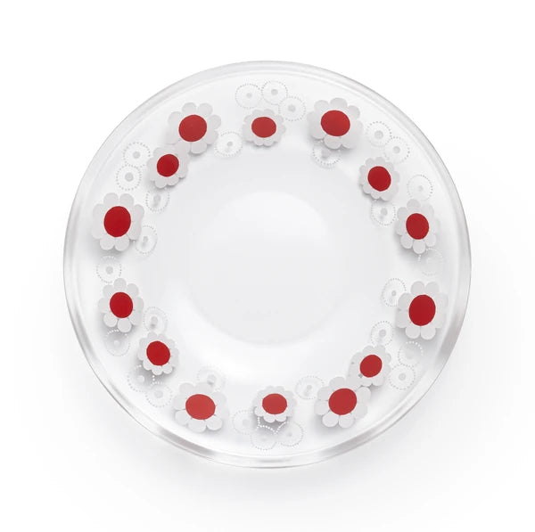 Aderia Small Retro Plate | Red