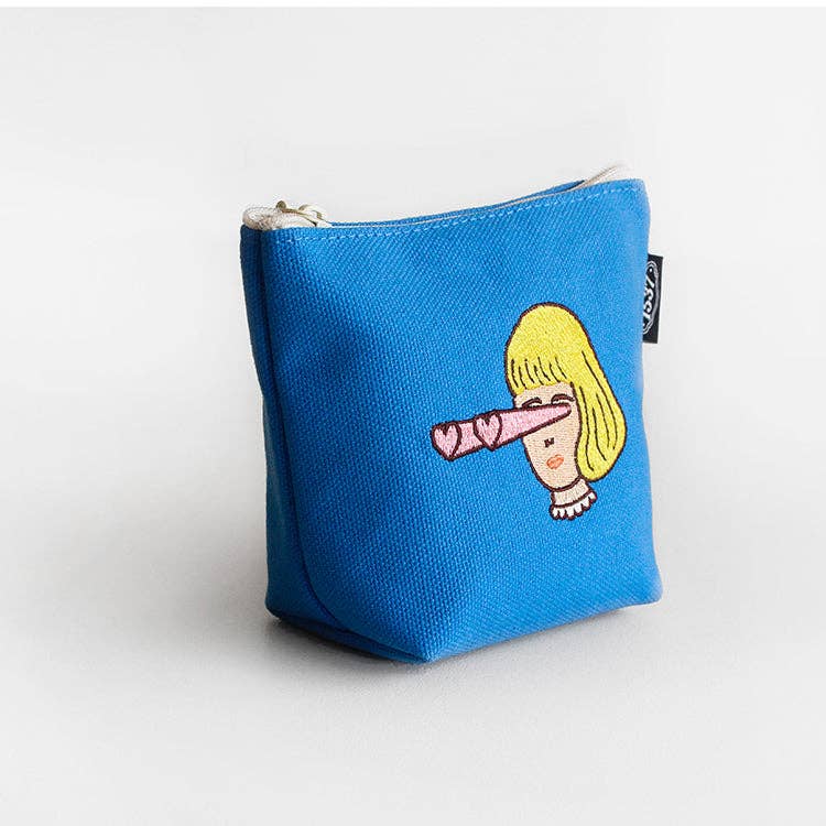 Boat Pouch Small | Embroidered Character Series