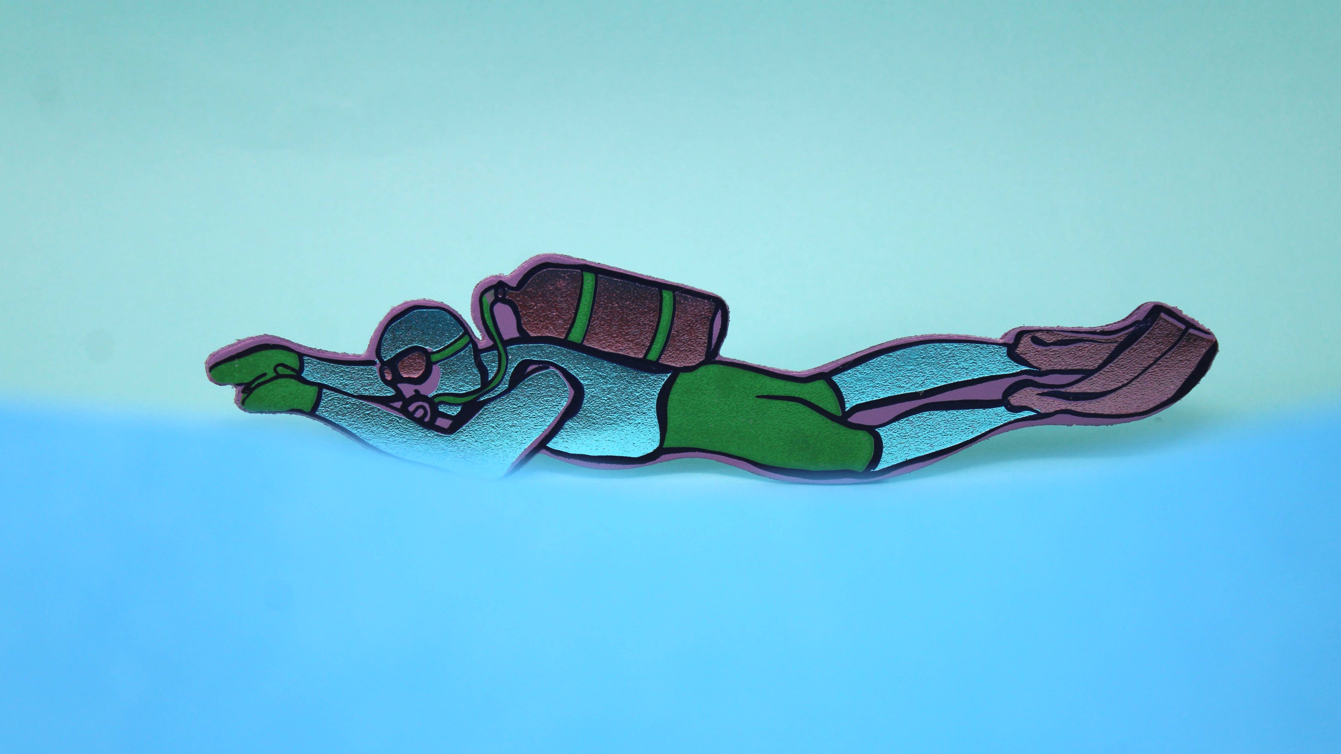 Scuba Diver Bookmark | Lilac