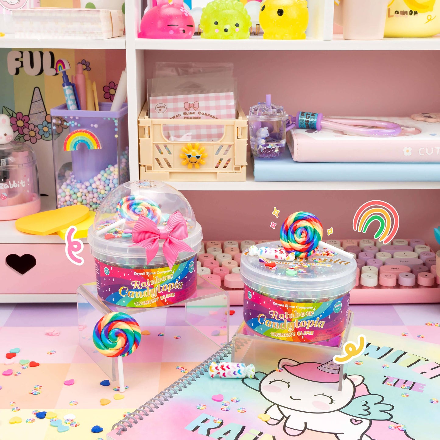 Rainbow Candytopia | Crunchy Slime