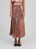 Janymala Long Skirt | Bronze
