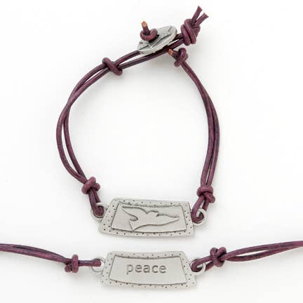 Peace Bracelet - Reversible Hebrew version