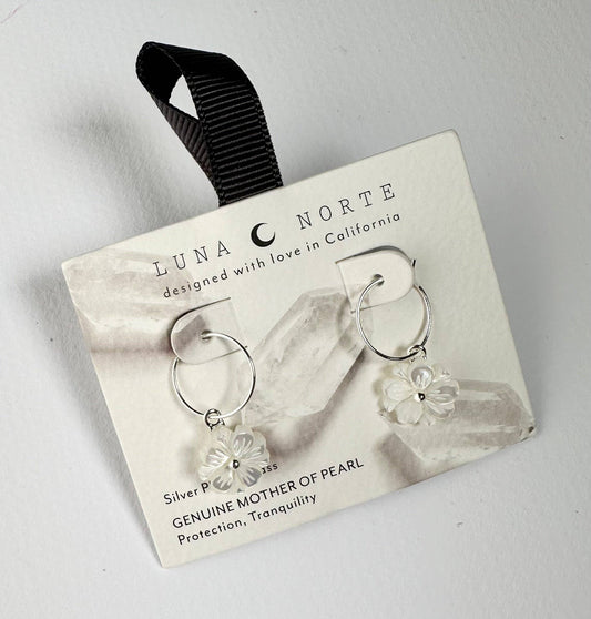 Blooming Hoop Earring | Silver
